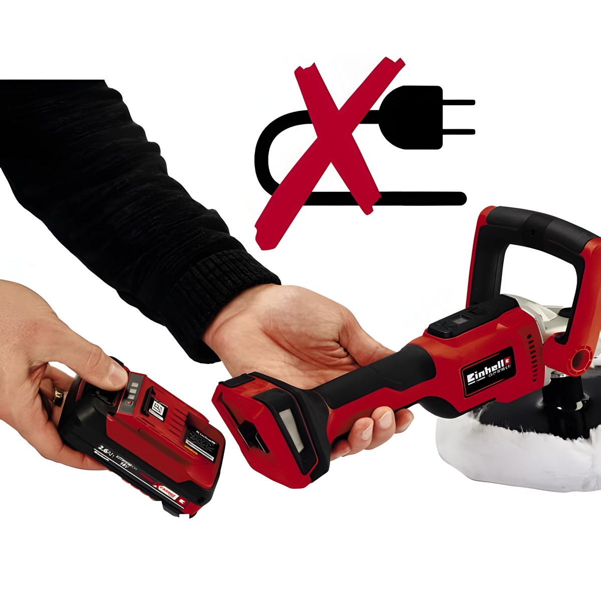 Шлифмашина полировальная аккумуляторная Einhell PXC CE-CP 18/180 Li-E Solo (без АКБ и ЗУ) 2093320