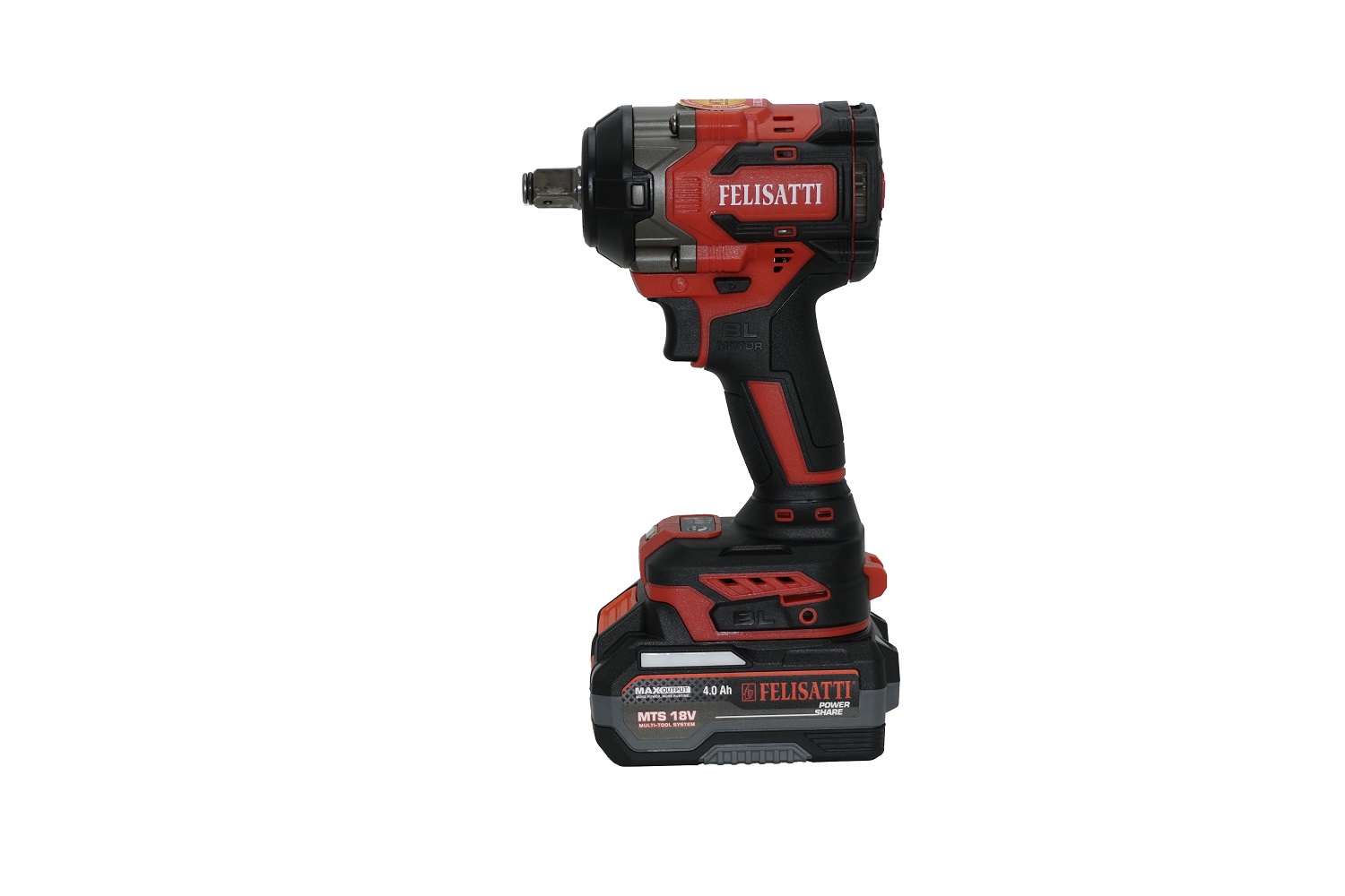 Гайковерт аккумуляторный ударный FELISATTI FT1583 HD (18В,650Нм, 2*4а/ч,бесщет.)