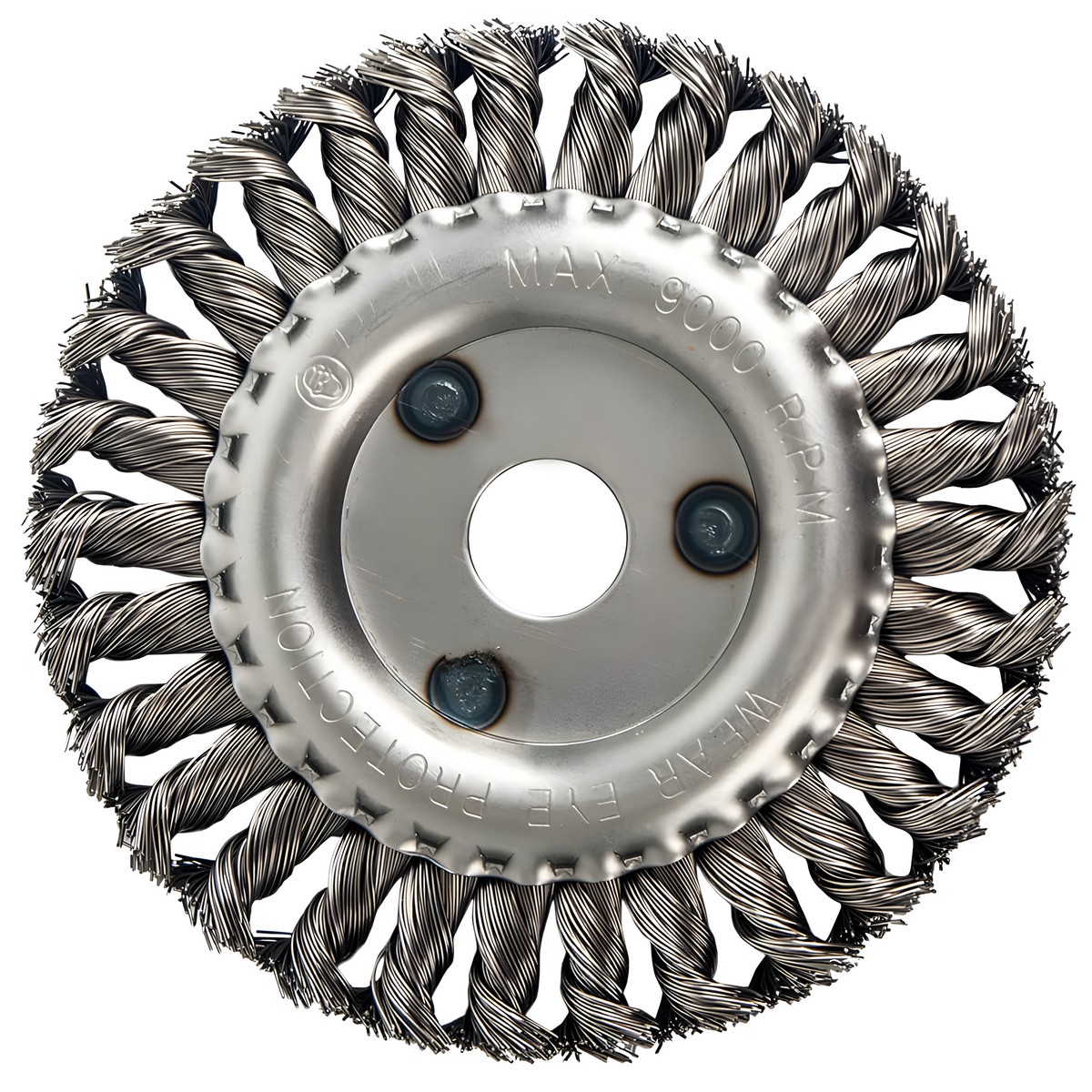 Щетка для УШМ 150 х 22,2 мм (дисковая, витая сталь) ПРАКТИКА 032-522