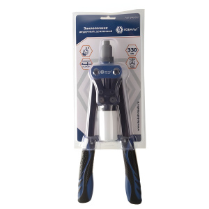 Заклепочник вытяжной двуручный усиленный 320 мм (3.2-4.8 мм, контейнер) КОБАЛЬТ 910-652