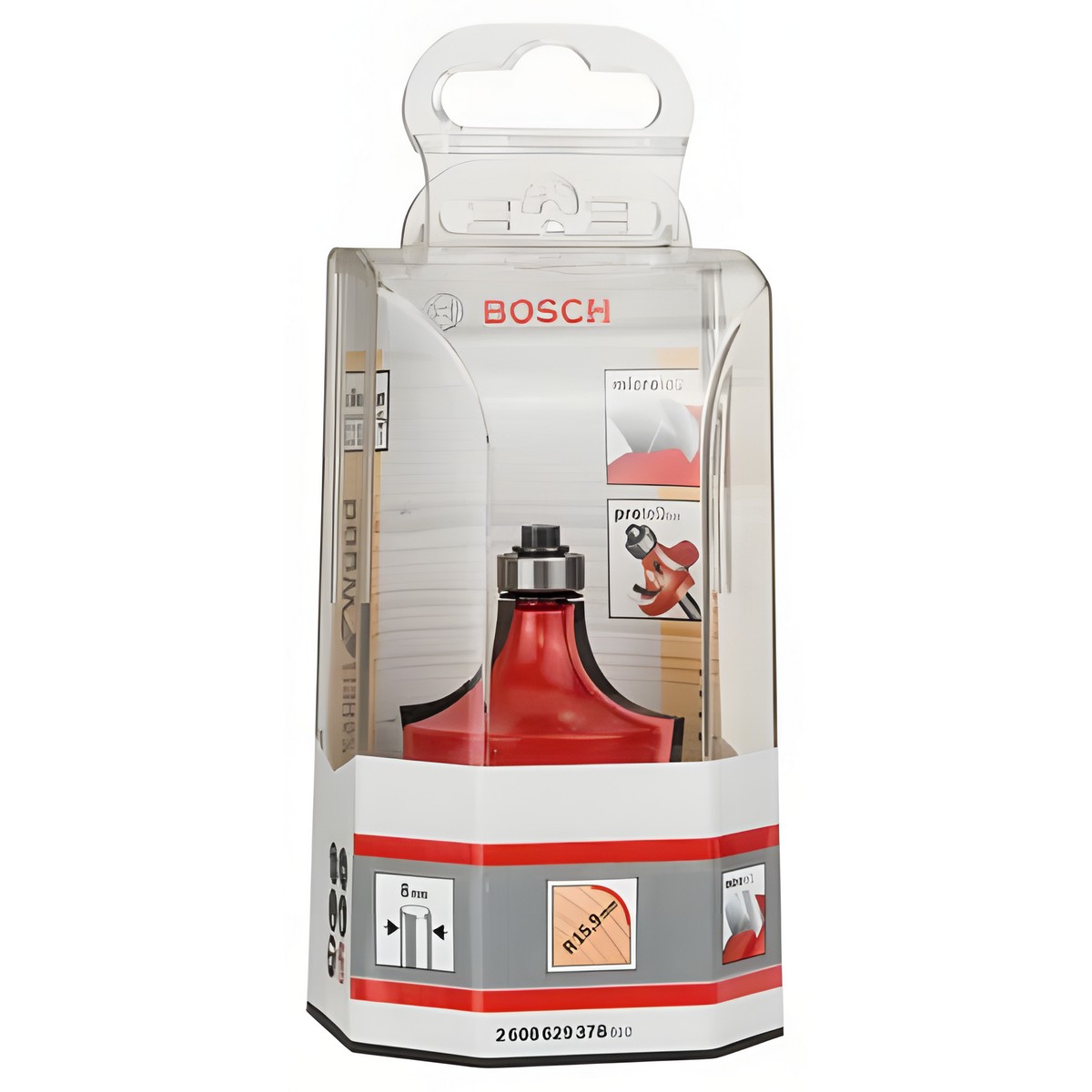 Фреза радиусная (d8/D44.4/H22.2/L64/R15.9) Expert for Wood BOSCH 2608629378