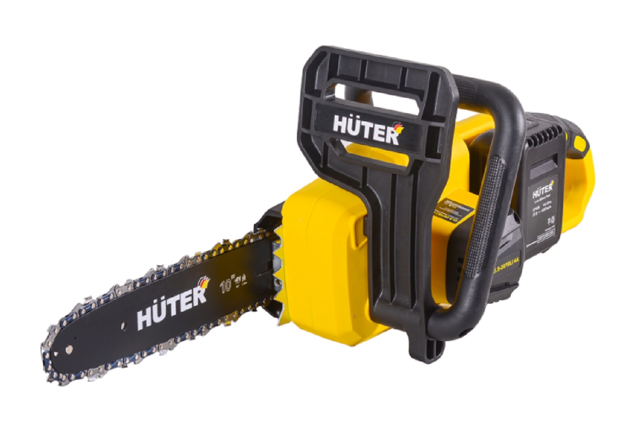 Пила цепная аккумуляторная HUTER ELS-20/10 Li 4А (АКБ 4А*ч и ЗУ в комплекте)