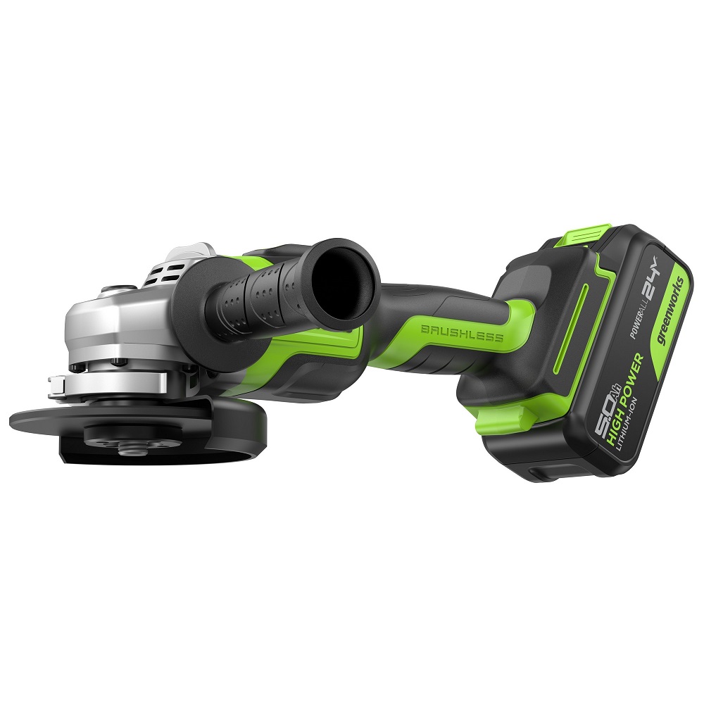 Шлифмашина угловая аккумуляторная GREENWORKS GD24AG 3200207CUG