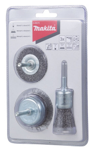 Набор щеток для дрели (3 шт., 1/4'') MAKITA D-66070