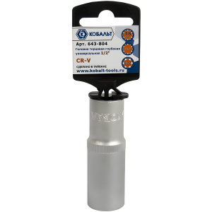 Головка торцевая удлиненная 12-гр. 18 мм 1/2'' SPLINE КОБАЛЬТ 643-804