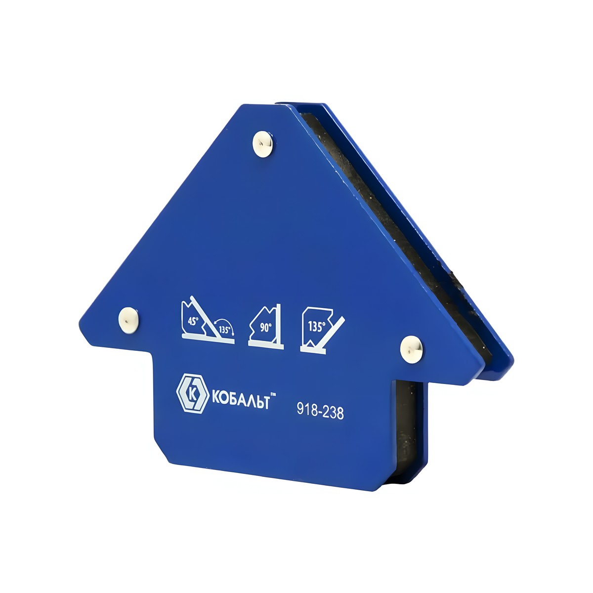 Угольник магнитный 80 мм (3 угла, магнит до 11 кг) Стрелка КОБАЛЬТ 918-238