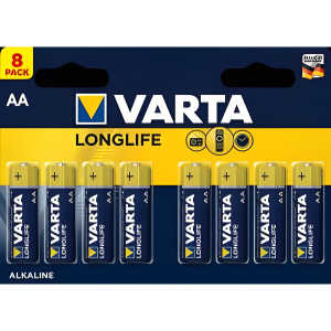 Элемент питания VARTA LONGLIFE AA 8*BL (1 шт.) УТ000035083