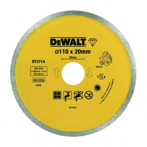 Диск алмазный 110 х 1.6 х 20 мм (керамическая плитка) DeWalt DT3714