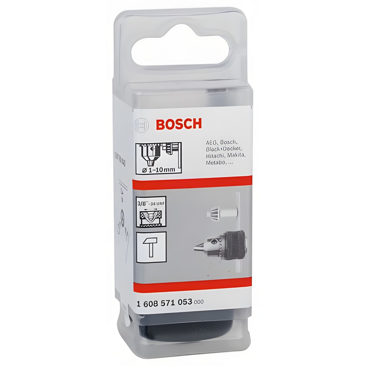 Патрон ключевой 1.0-10 мм, 3/8''-24 UNF BOSCH 1608571053