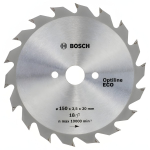 Диск пильный 150 х 20/16 мм 36T Optiline ECO BOSCH 2608641784