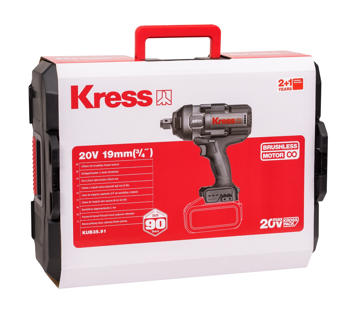 Гайковерт аккумуляторный KRESS KUB35.91 (без АКБ и ЗУ)