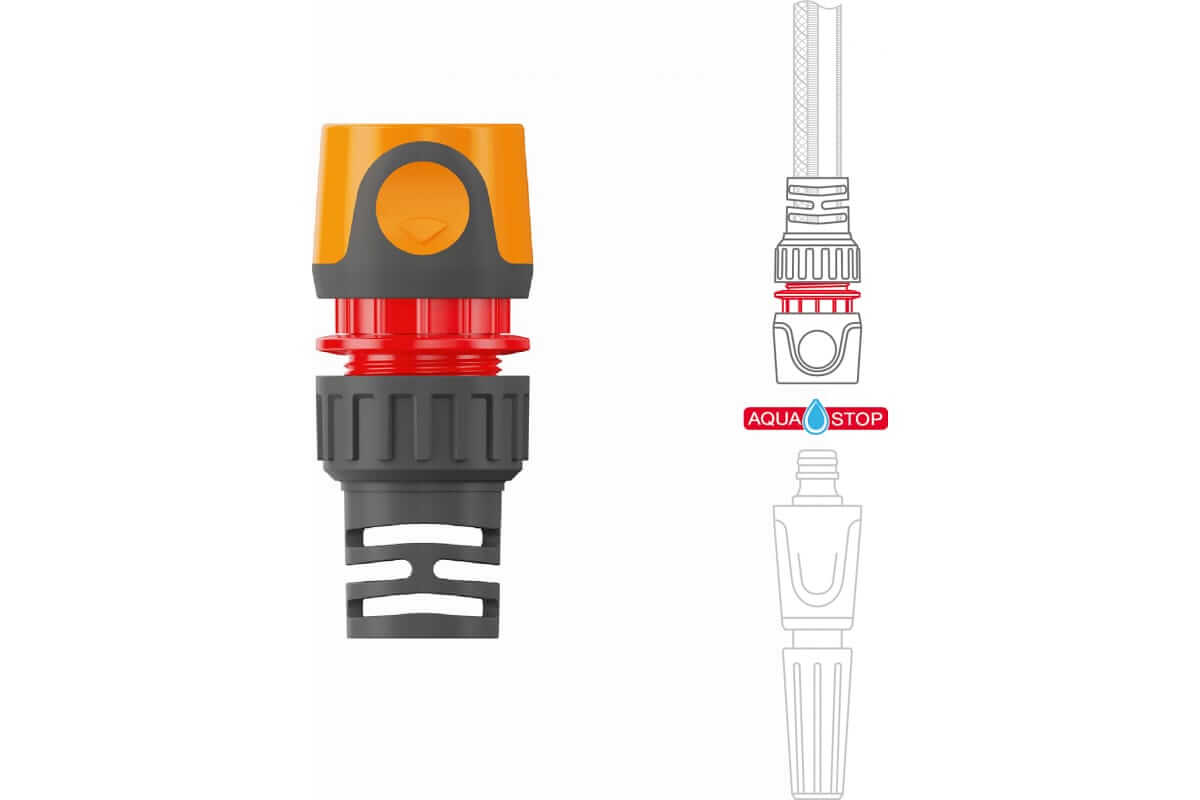 Коннектор для шланга, с автостопом 13 - 15 мм (1/2'' - 5/8') DWC 2515 DAEWOO