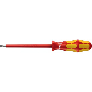 Отвертка диэлектрическая SL 5.5 х 1.0 х 125 мм VDE Plus Lasertip 160i WERA WE-006120