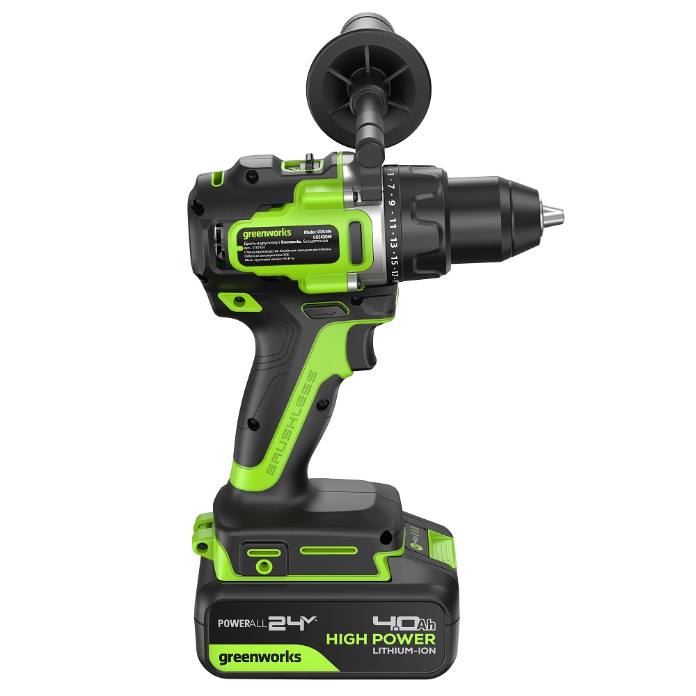 Дрель-шуруповерт аккумуляторная GREENWORKS GD24DD90 3707507CUB