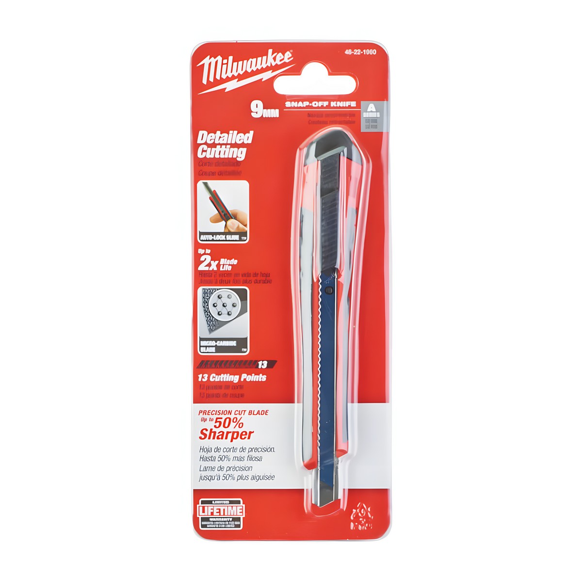 Нож для картона 9 мм MILWAUKEE 48221960