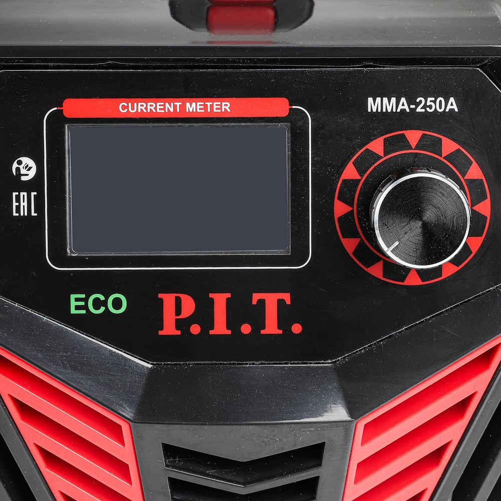 Сварочный аппарат P.I.T. PMI250-C1 IGBT (6.8кВт, 250А, ПВ-45, ММА 1.6-4.0мм,маска, краги, электроды)