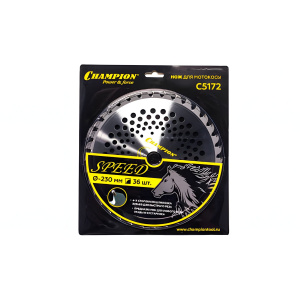 Нож с зубцами из твердого сплава 230 х 25.4 мм 36T Speed CHAMPION C5172