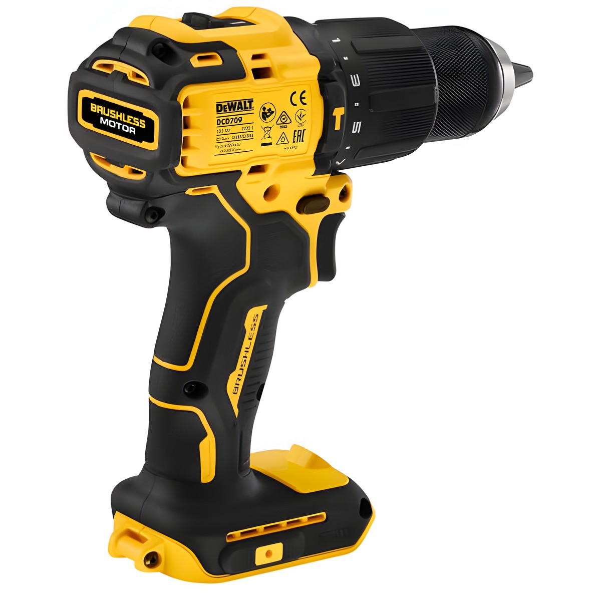 Дрель аккумуляторная ударная DEWALT DCD709N-XJ