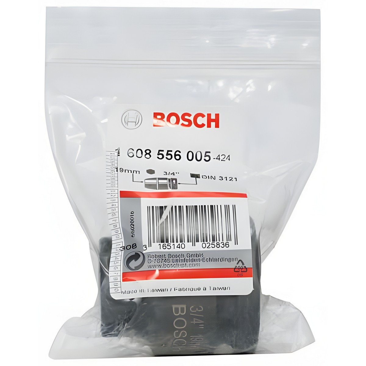 Головка ударная 3/4" 19 х 50 мм (М 12) BOSCH 1608556005