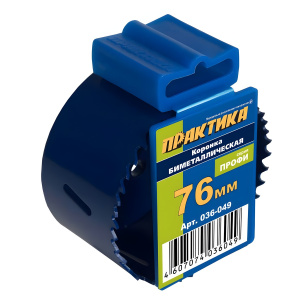 Коронка пильная 76 мм ПРАКТИКА 036-049
