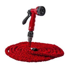 Шланг для воды растягивающийся 23 м (латекс, поливочный пистолет) QUATTRO ELEMENTI 244-865