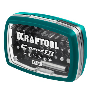Набор бит 32 пр. + адаптер (в боксе) G-Drive 32 KRAFTOOL 26067-H32