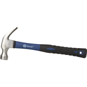 Молоток с гвоздодером 450 г. (фиберглассовая ручка) КОБАЛЬТ 240-874