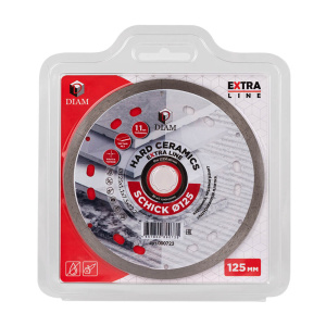 Диск алмазный 125 х 1.1 х 7.5 х 22.2 мм Hard Ceramics SCHICK Extra Line (керамогранит) DIAM 000723