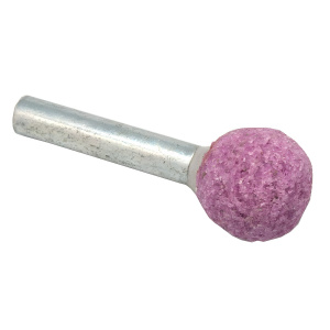 Шарошка абразивная 16 х 63 мм (шарообразная, тип D, оксид алюминия) ПРАКТИКА 641-121