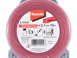 Леска 2.7 мм х 15 м, спиральная "клевер" MAKITA E-01828