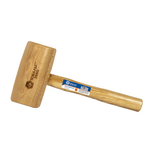 Киянка деревянная 350 г. (круглый боек 70 мм, деревянная ручка) КОБАЛЬТ 918-732