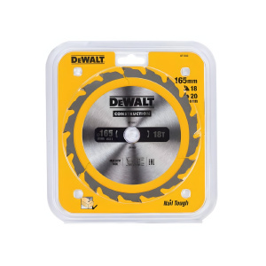 Диск пильный 165 х 20 мм 18T CONSTRUCTION DeWalt DT1933-QZ