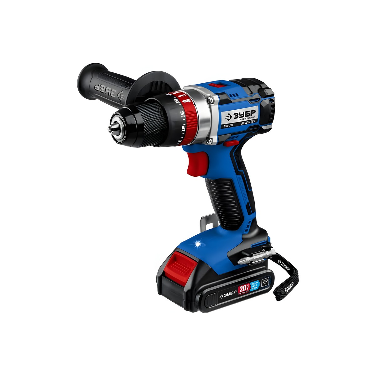 Дрель аккумуляторная ударная ЗУБР DBS-201-22 (кейс)