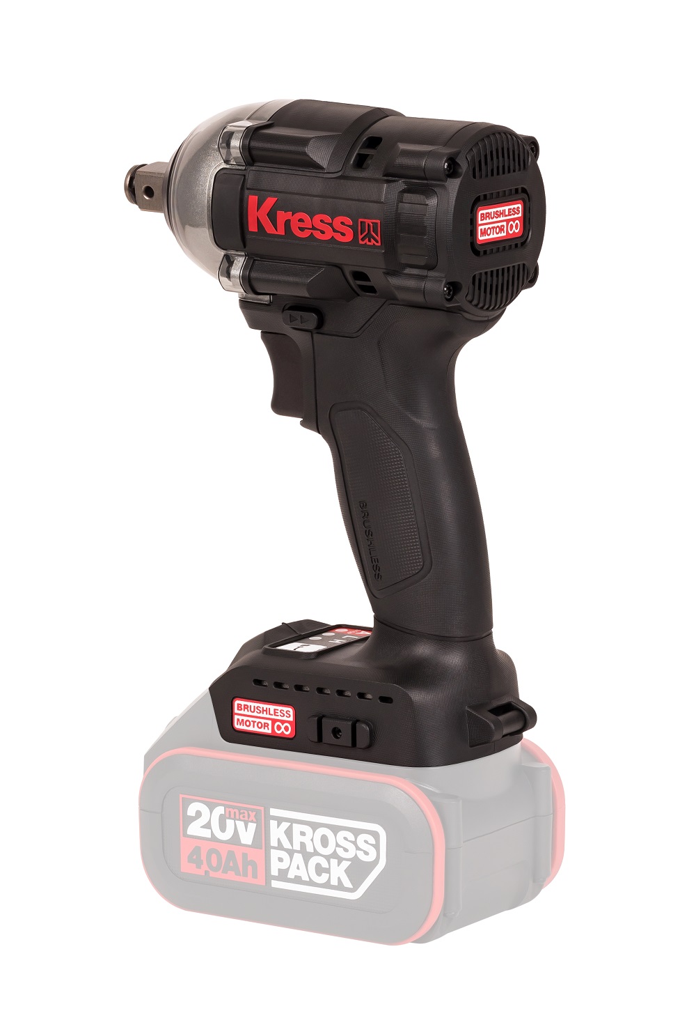 Гайковерт ударный аккумуляторный KRESS KU272.9 (без АКБ и ЗУ)