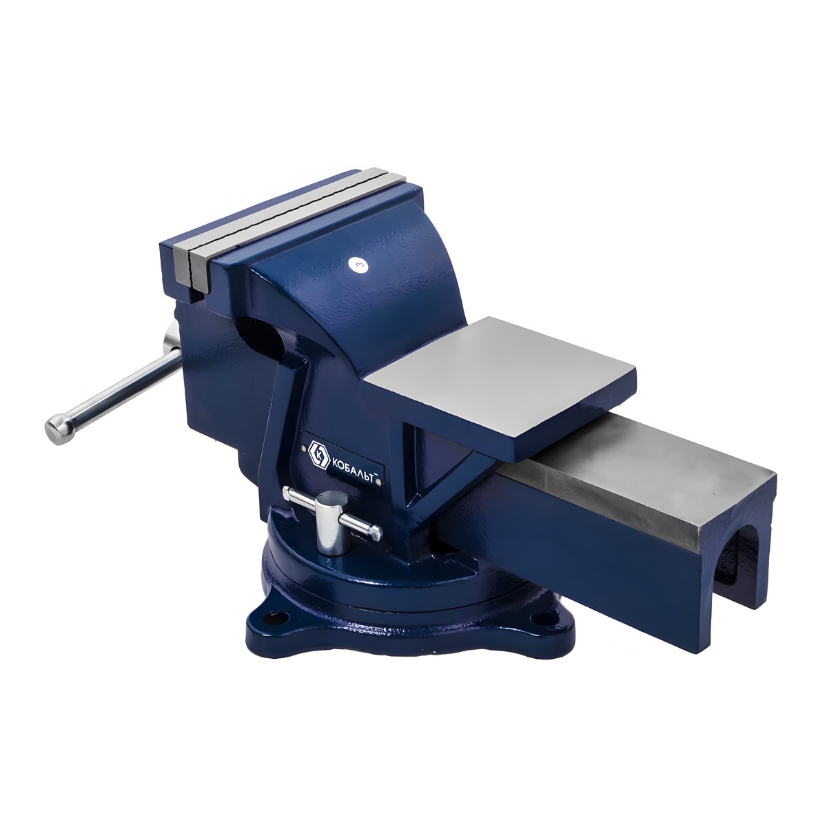 Тиски слесарные 150 мм (поворотные, наковальня) КОБАЛЬТ 245-992