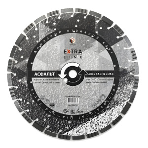 Диск алмазный 400 х 3.5 х 12 х 25.4 мм ExtraLine (асфальт) DIAM 000620