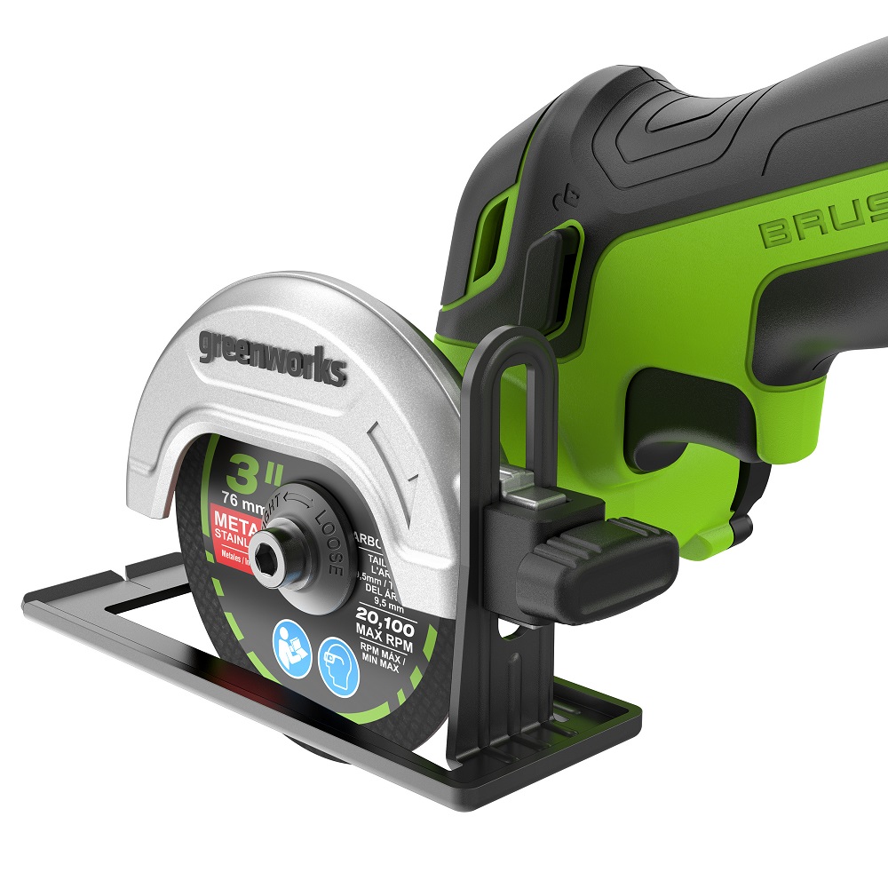 Шлифмашина угловая аккумуляторная GREENWORKS GD24UCS 3402007CUA