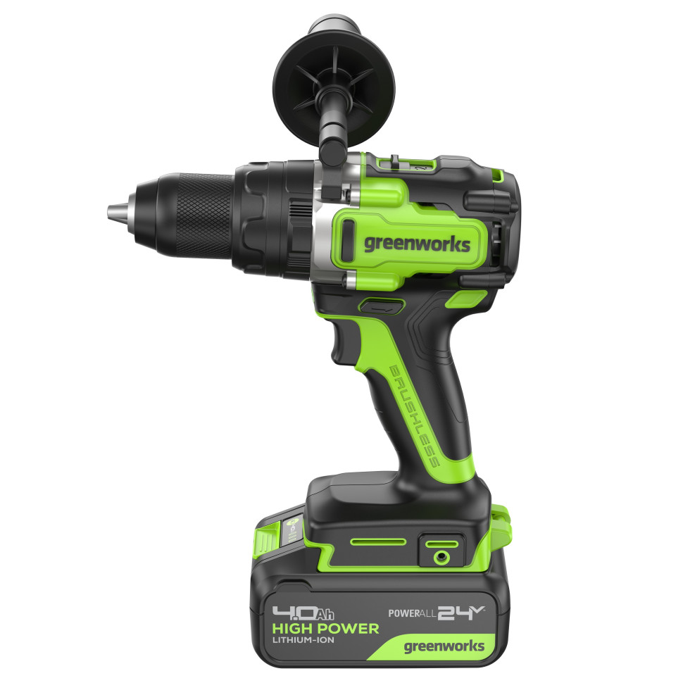 Дрель-шуруповерт аккумуляторная ударная GREENWORKS GD24DD140 3707607CUB