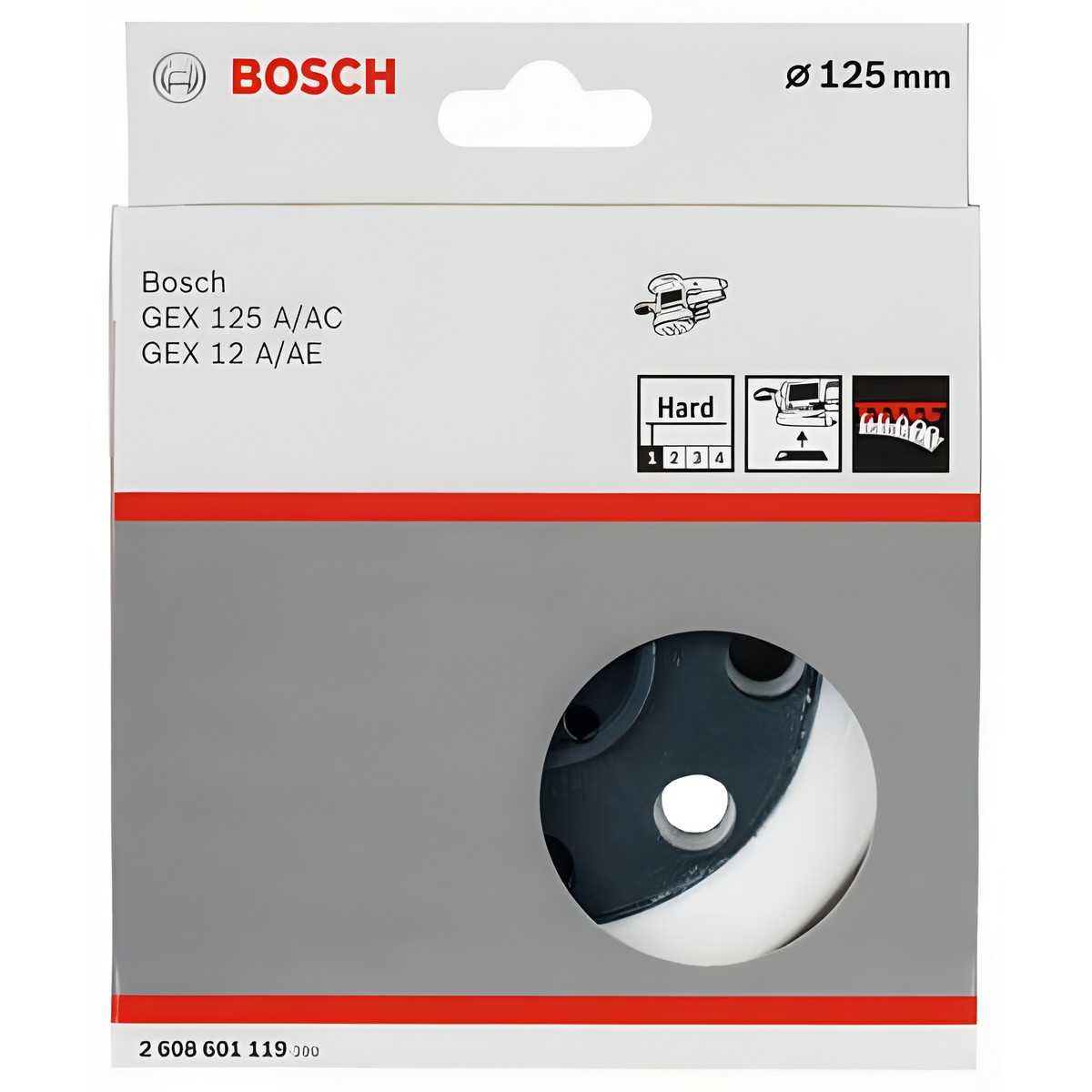 Тарелка опорная 125 мм (для GEX, жесткая) BOSCH 2608601119