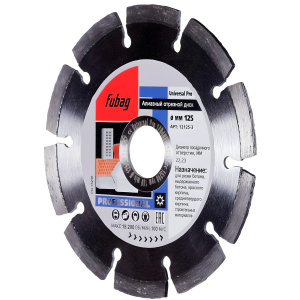 Диск алмазный 125 х 22.2 мм Universal Pro FUBAG 12125-3