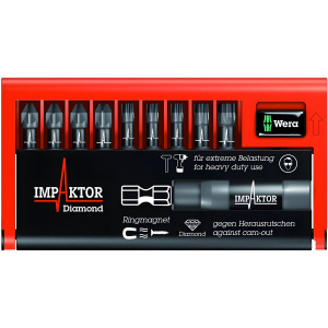 Набор бит Bit-Check 10 Impaktor (10 пр.) WERA WE-057680