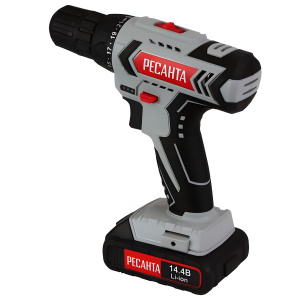 Дрель-шуруповерт аккумуляторная РЕСАНТА ДА-14-2ЛК