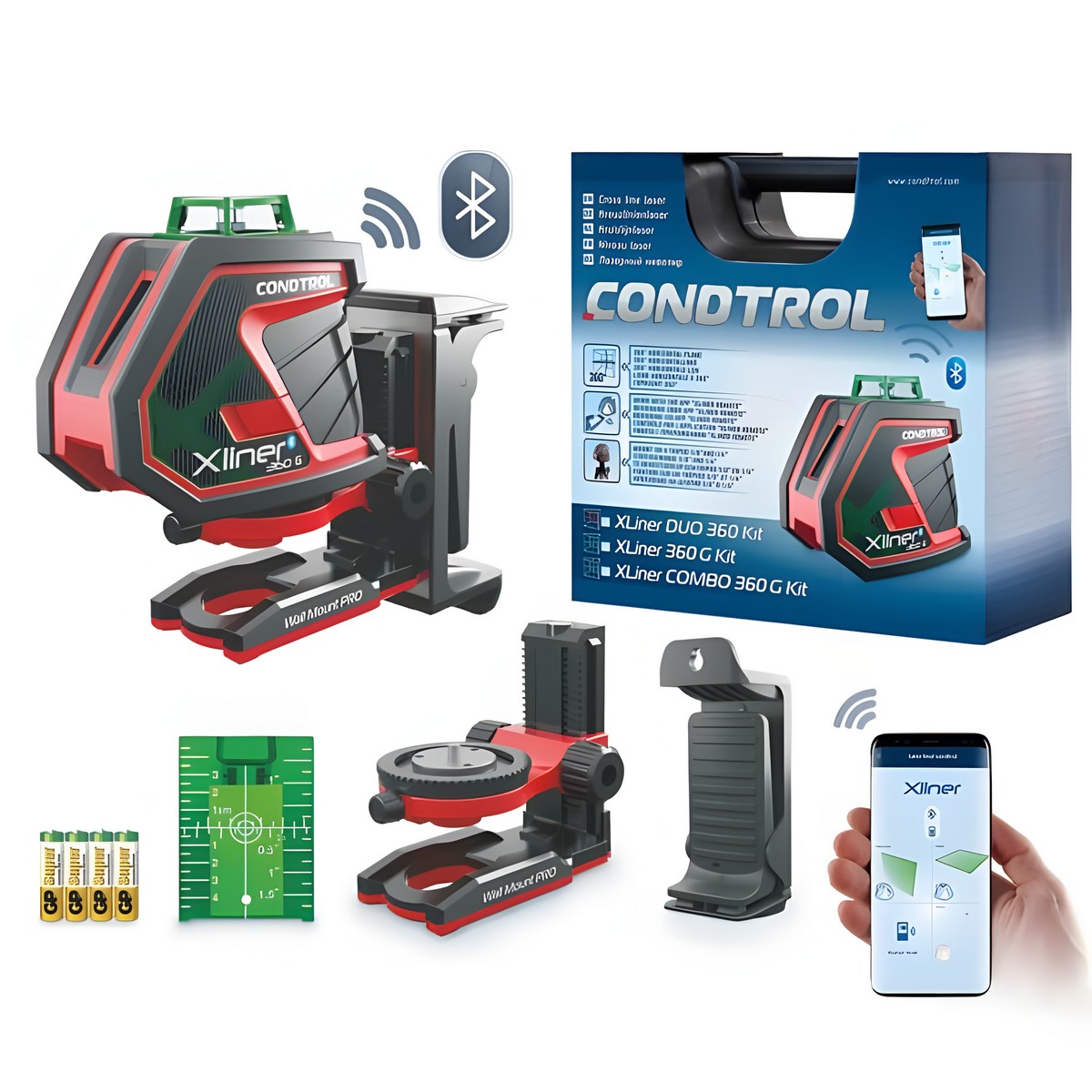 Нивелир лазерный XLiner 360 G Kit CONDTROL 1-2-408