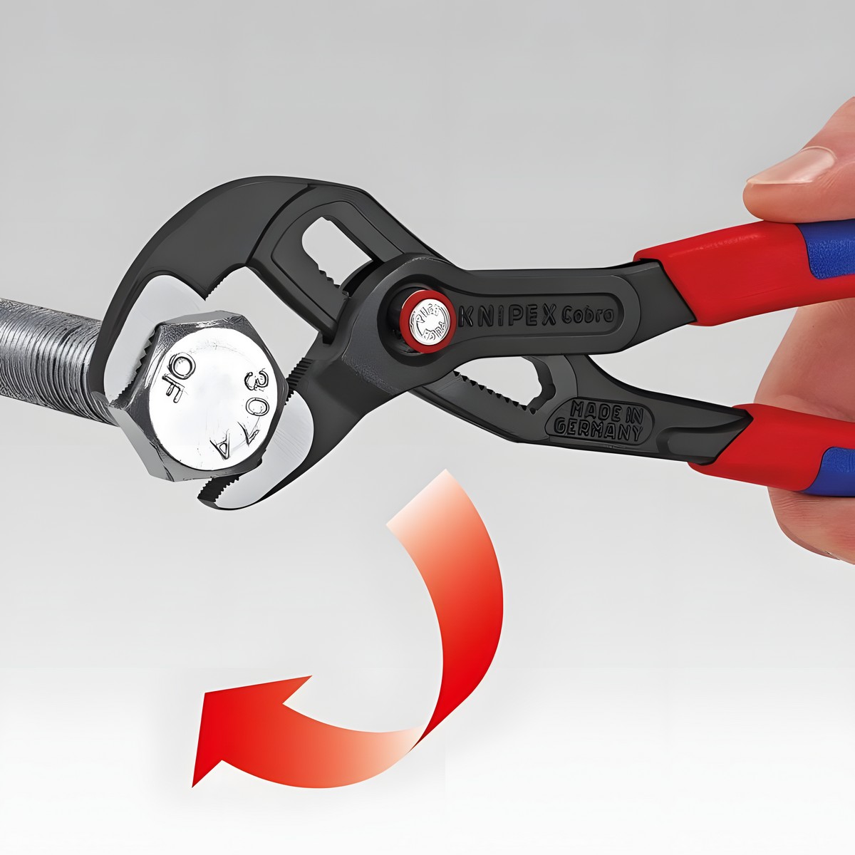 Клещи переставные трубные 250 мм Cobra QuickSet (черн) KNIPEX KN-8722250