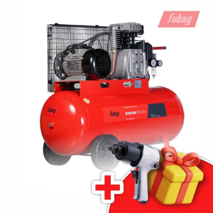 Компрессор FUBAG B4800B/100 CT4 + ПОДАРОК Пневмогайковерт ударный FUBAG IW580 (1/2'')