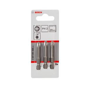Бита PH 2 х 49 мм (3 шт.) BOSCH 2607001528