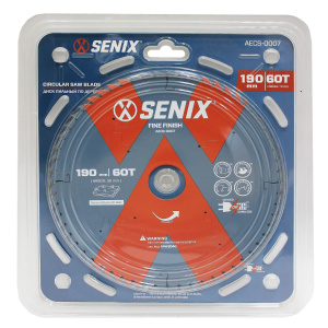 Диск пильный по дереву 190мм х 30 мм, 60Т, SENIX