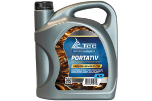 Масло TSS 4 л, полусинтетическое универсальное SAE 10W-40, API SG/CD (PORTATIV/Motor oil 4liter can)
