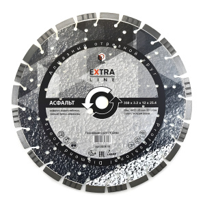 Диск алмазный 350 х 3.2 х 12 х 25.4 мм ExtraLine (асфальт) DIAM 000619
