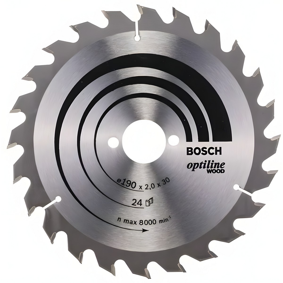 Диск пильный 190 х 30 мм 24T STD Wood BOSCH 2608641185
